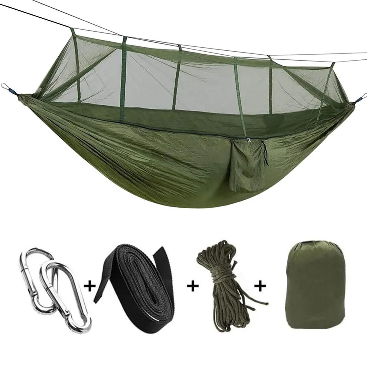 Hamak z Moskitierą Turystyczny AG233F KH khaki - Henryx24