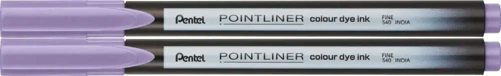 2x Cienkopis Pentel Pointliner Colour, lawendowy
