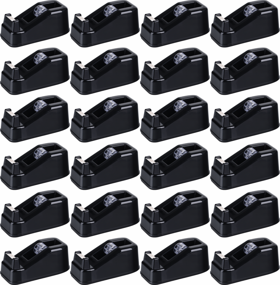 24x Podajnik do taśm klejących Office Products, 19mmx33m, czarny