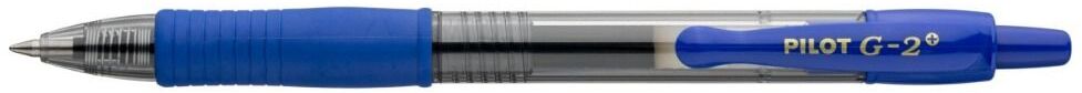Długopis żelowy automatyczny Pilot G2+, 0.7mm, niebieski
