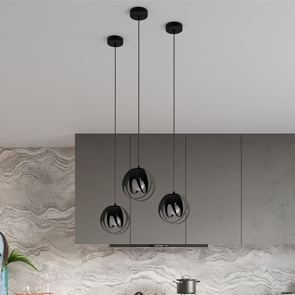 Sollux Lighting Tulos lampa podsufitowa 1x60W czarna SL.1086