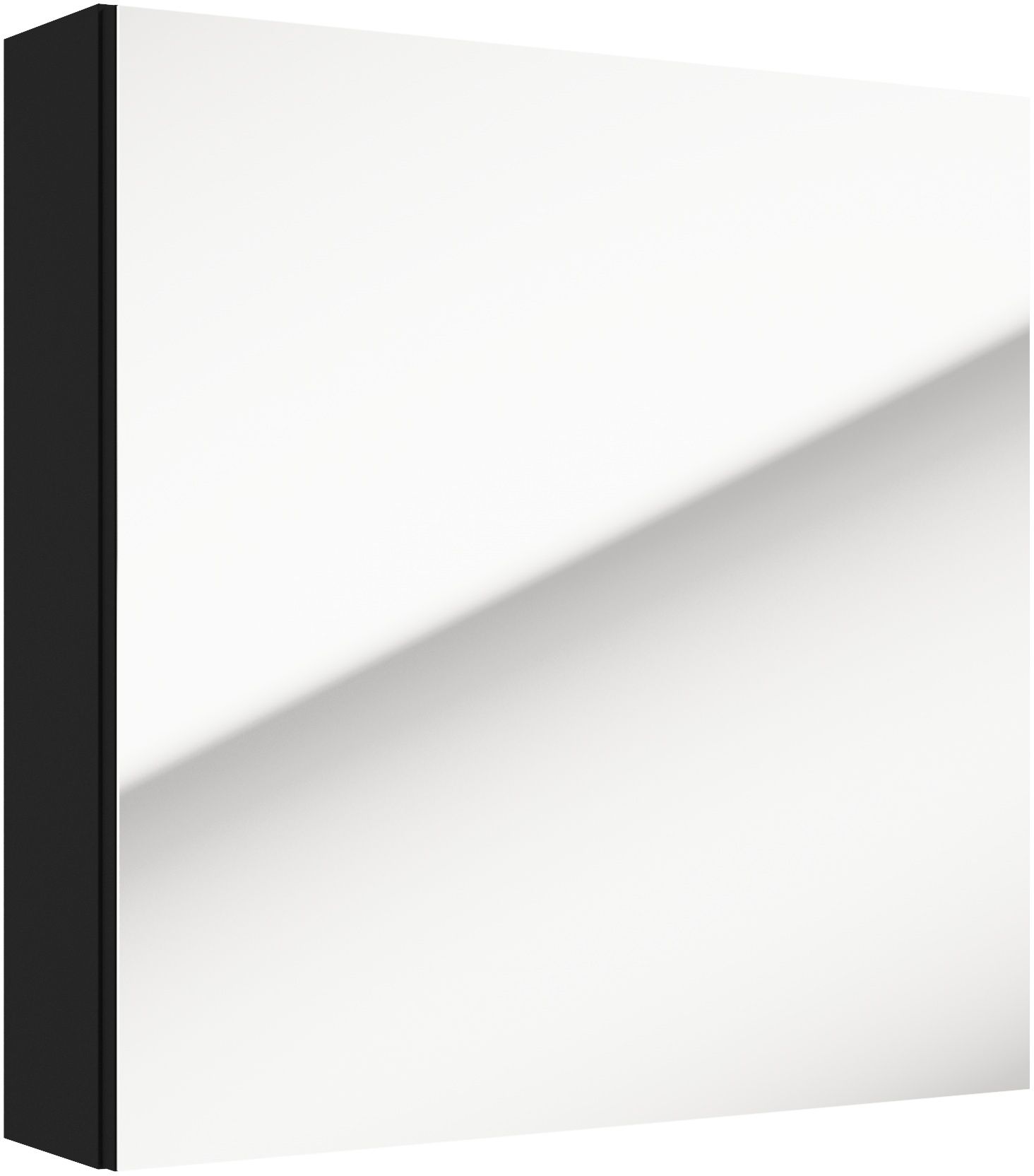 Defra Salsa szafka E60 60x15x60 cm z lustrem czarny mat 242-E-06008