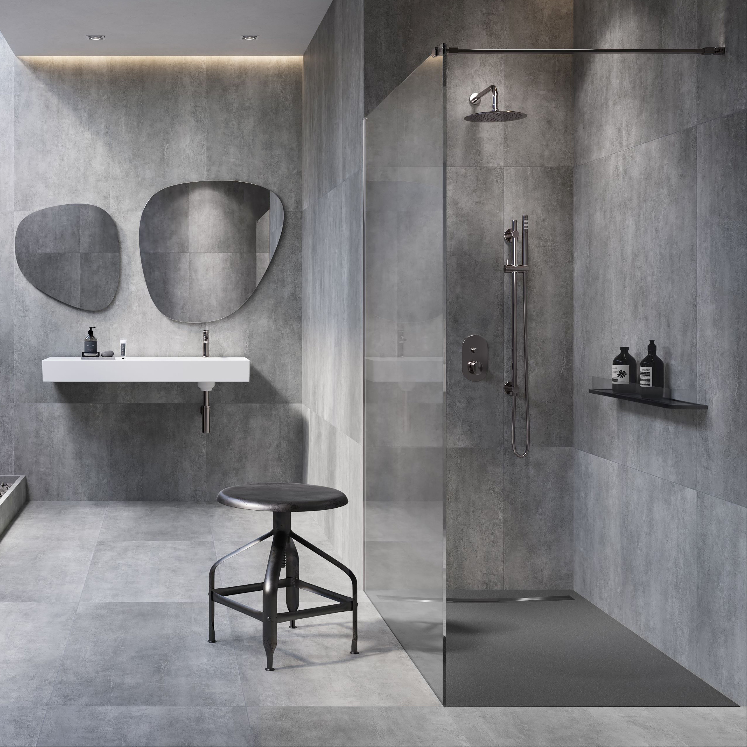 Meissen Keramik Kontra ścianka prysznicowa walk-in 100 cm chrom połysk/szkło przezroczyste S169-003
