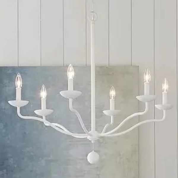 Elstead Lighting Annie lampa wisząca 6x40 W teksturowana biel FE-ANNIE6-PSW