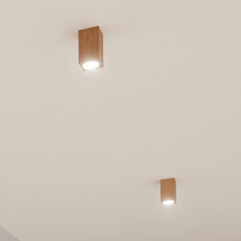Sollux Lighting Keke lampa podsufitowa 1x40W dąb SL.1041