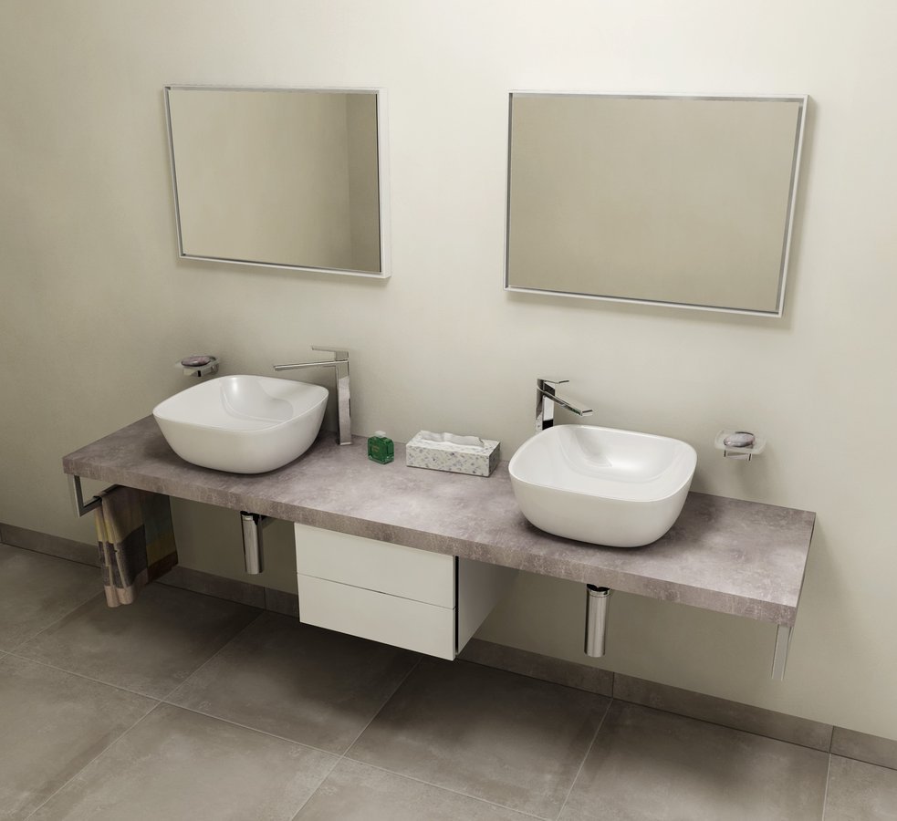 Sapho Avice blat 250 cm podumywalkowy cement AV257
