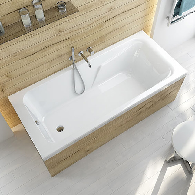 Sanplast Modesta wanna prostokątna 180x80 cm biała WP/MO 80x180+STW biew 610-340-0270-01-000
