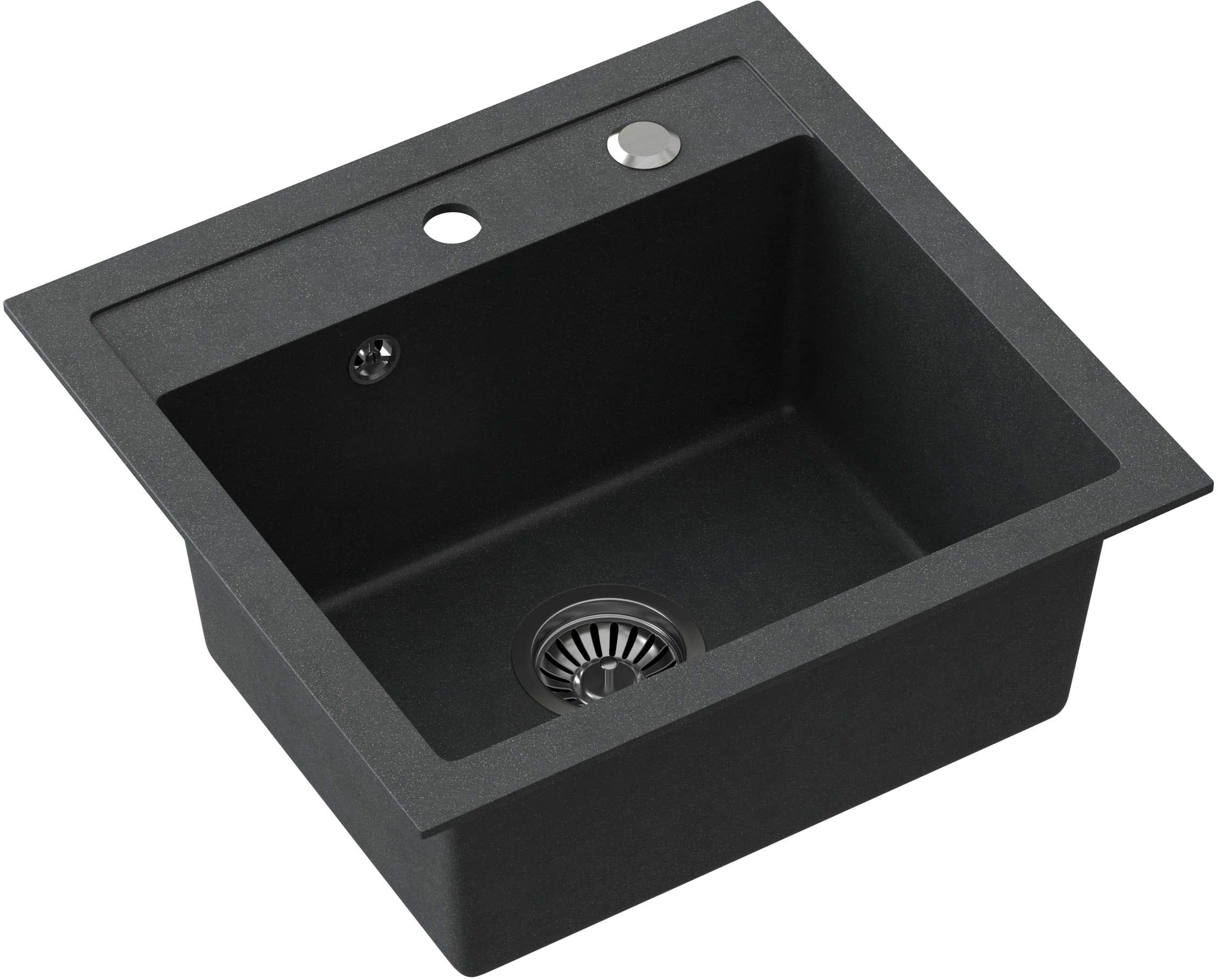 Quadron Johnny 110 zlewozmywak 50x47 cm GraniteQ black dotted HCQJ5047CZK