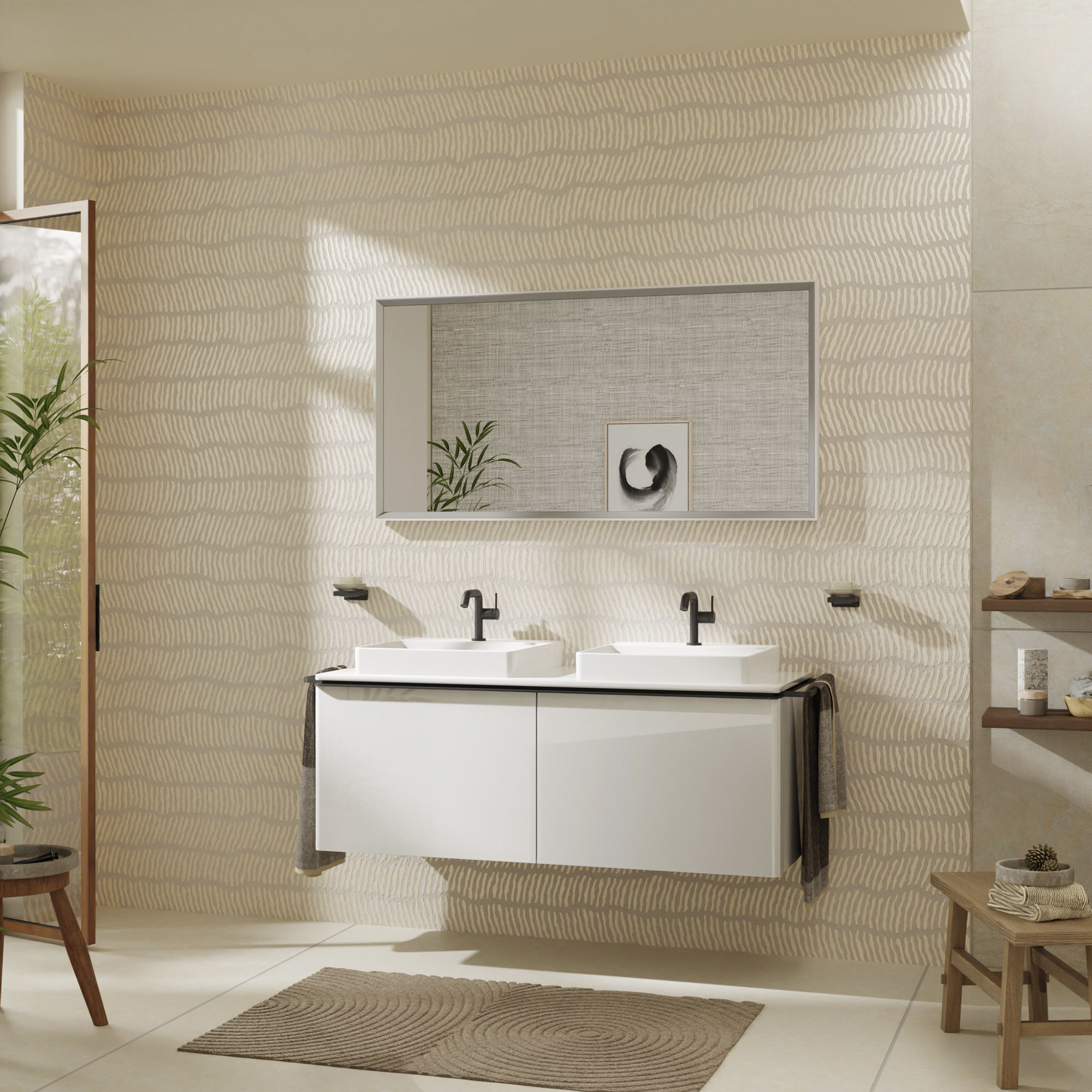 Hansgrohe Xelu Q blat naszafkowy 136x55 cm biały 54099050