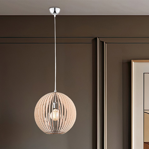 Argon Portoryko lampa wisząca 1x15W jasny brąz 3672