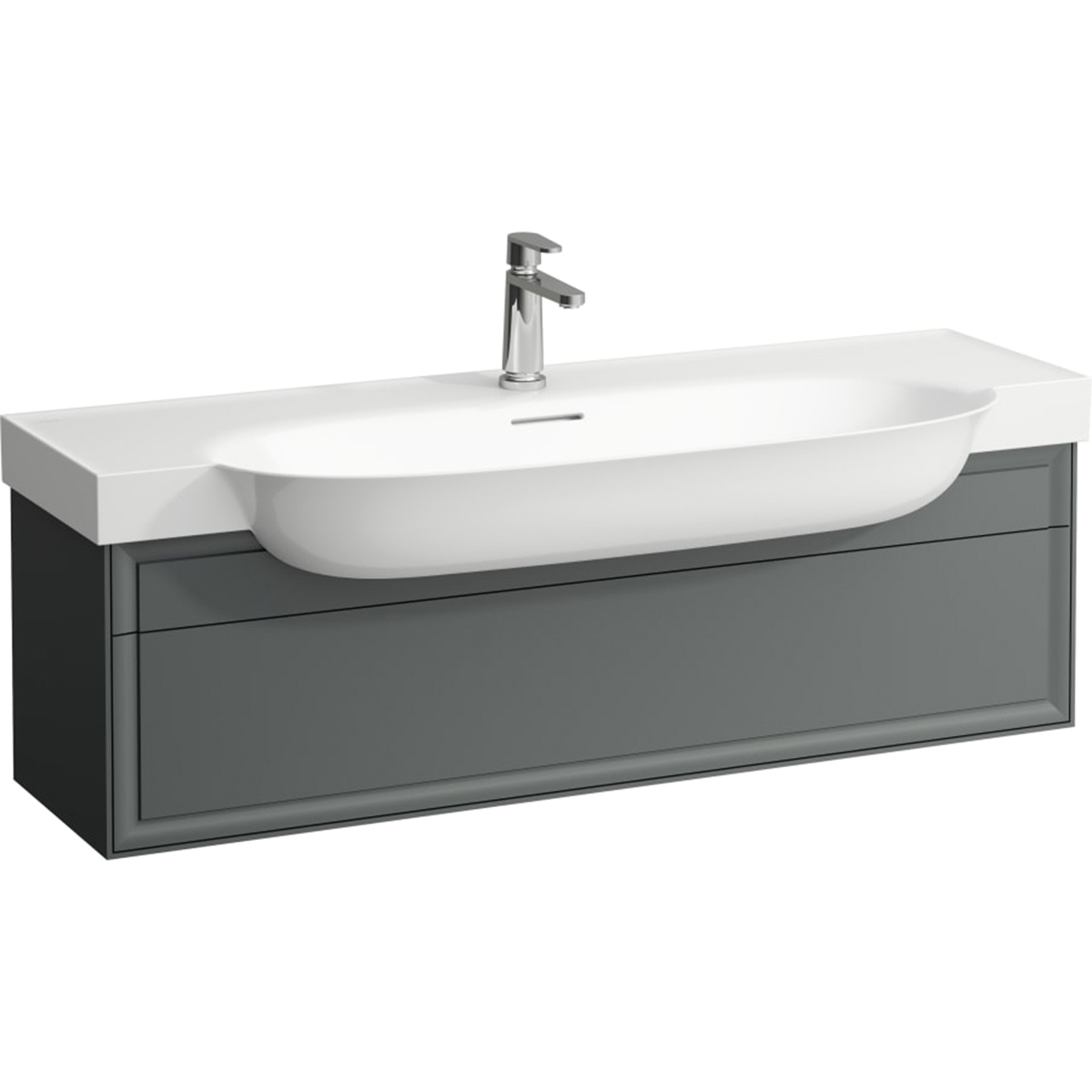 Laufen The New Classic szafka 120 cm podumywalkowa wisząca szary traffic H4060510856271