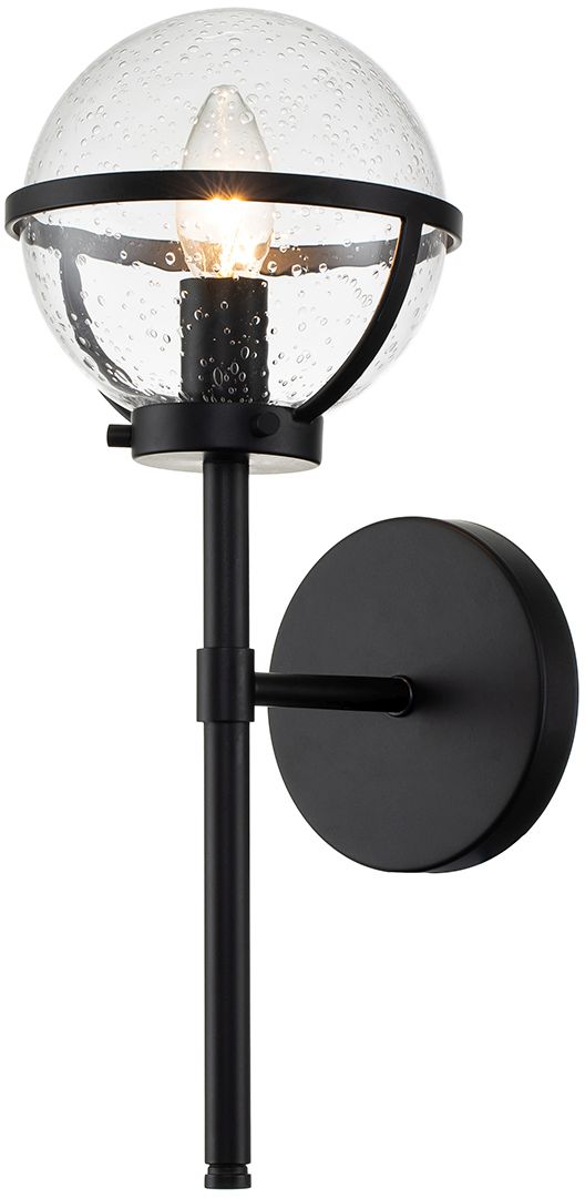 Elstead Lighting Hollis kinkiet 1x40 W czarny HK-HOLLIS1-C-BK-BATH