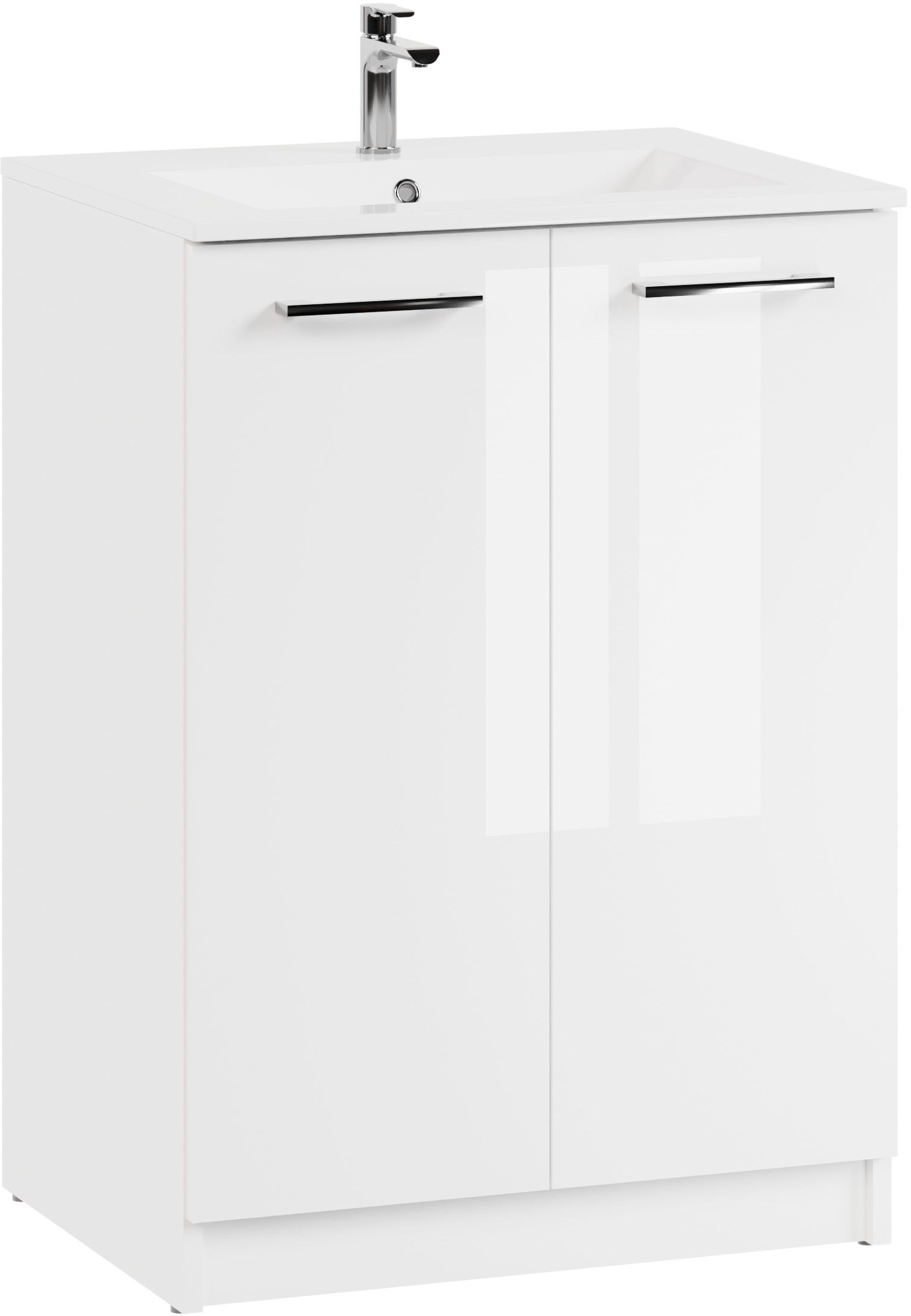 Astor Neo umywalka z szafką 61 cm białą AM-LEU-610-27