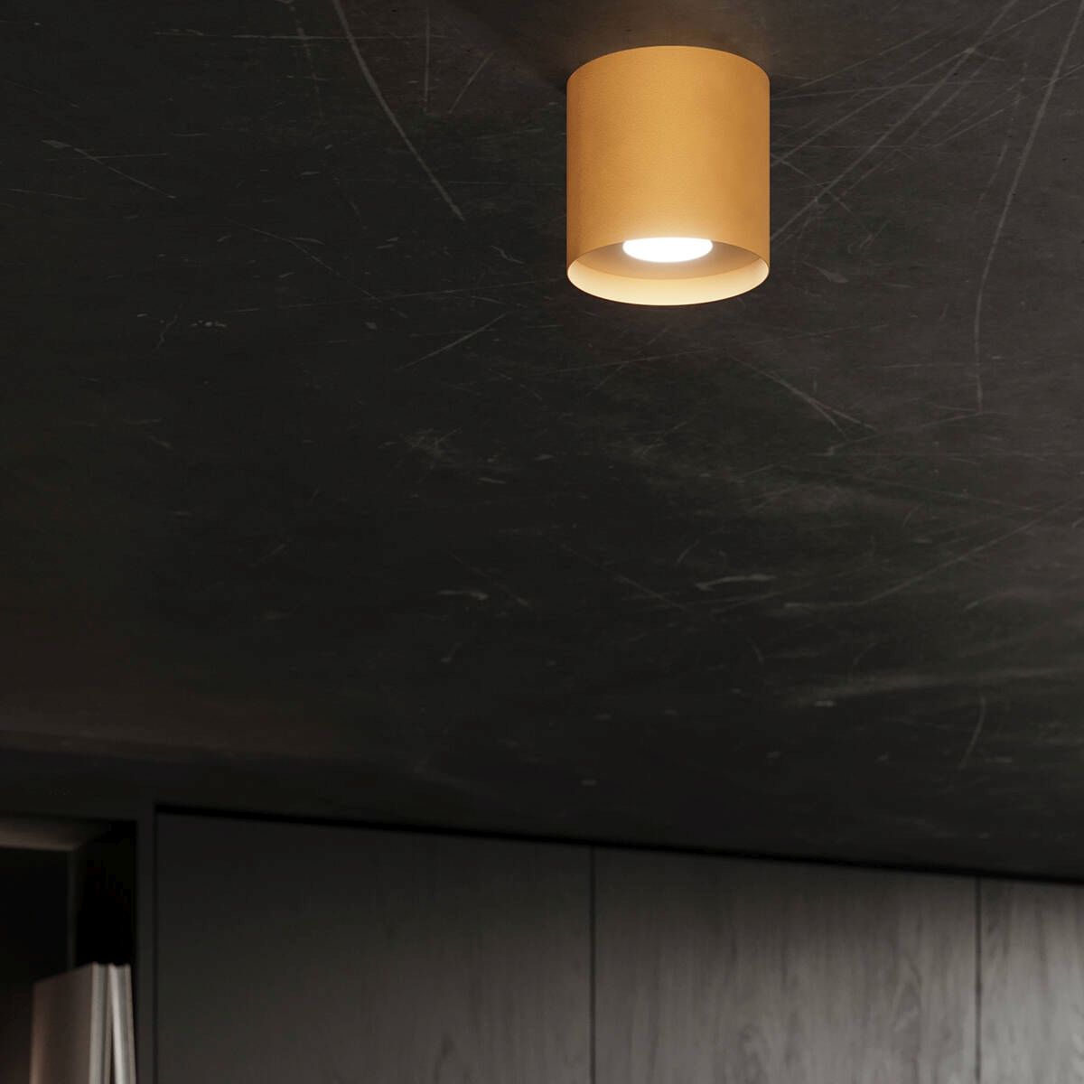 Sollux Lighting Mika lampa podsufitowa 1x10W złoty SL.1283