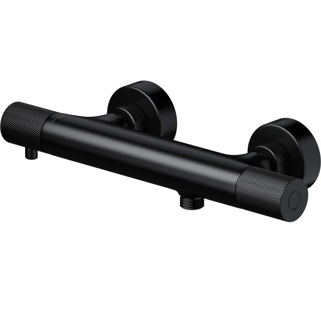 CERSANIT Bateria prysznicowa ścienna ZEN termostatyczna czarna S951-5