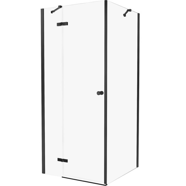 NEW TRENDY Kabina prysznicowa kwadratowa KALIBRA BLACK 1D 80x80x195 l