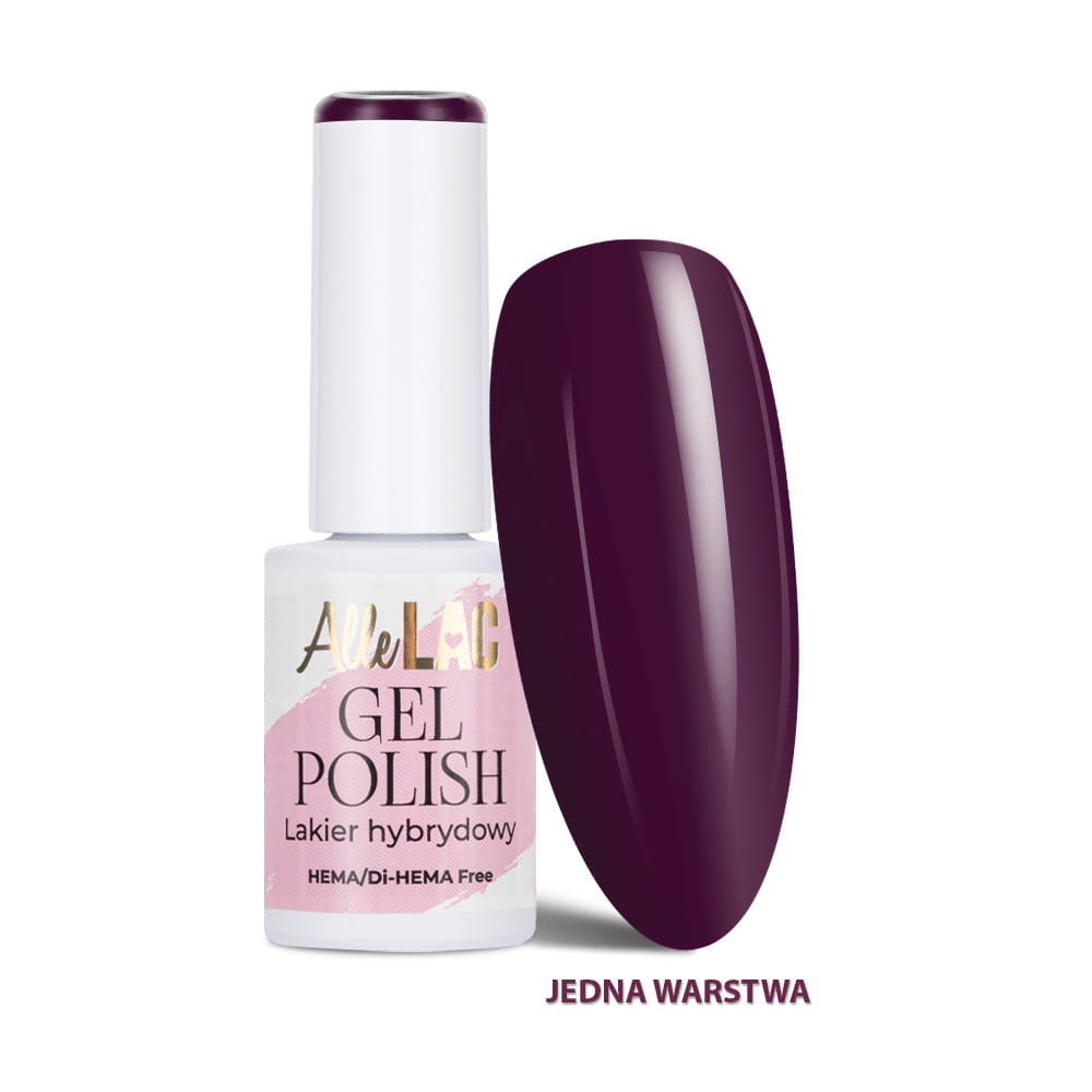 Lakier hybrydowy LED/UV Gel Polish Purples P8 Deep Berry AlleLac HEMA/Di-HEMA Free 6g
