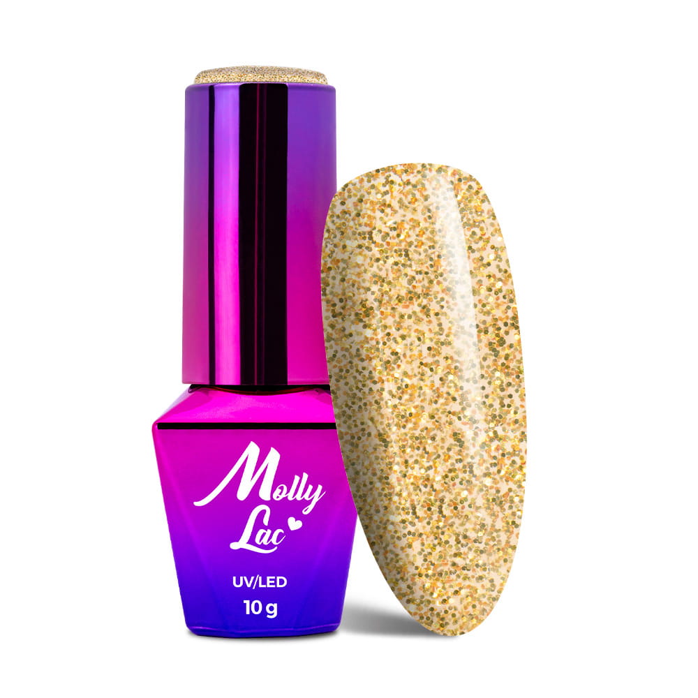 Lakier hybrydowy LED/UV Gel Polish MollyLac Sensual Nr 208 Aurelie 10 g
