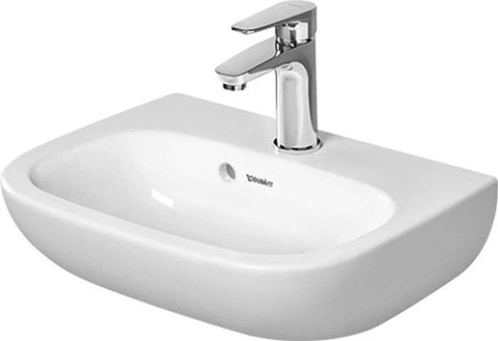 Darmowa Dostawa - Umywalka 45x34 cm półokrągła ścienna biała Duravit D-Code 07054500002