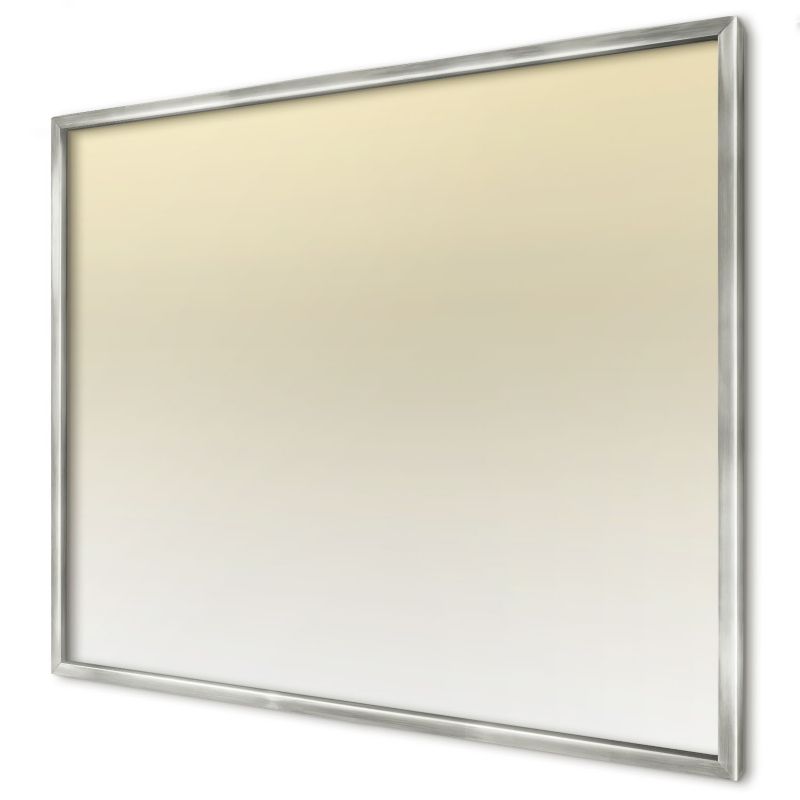 Tablica magnetyczna do salonu Wallfluent 80x60 Kremowy gradient w srebrnej ramie 1szt