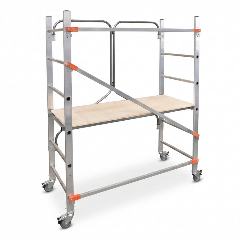 Rusztowanie aluminiowe jezdne GIERRE G-FX001FL 2,91 m składane hamulec 150 kg 1szt.