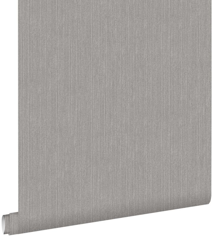Tapeta ESTAhome dżinsowa tekstura szaro-szarym 53 cm x 10.05 m - 1 rol.