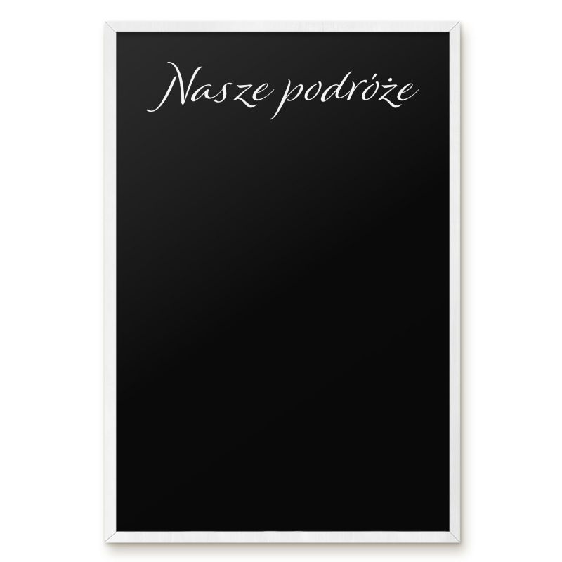 Magnetyczna Tablica Ścienna Tulup 40x60 cm Nasze podróże 9 - Biała rama Do salonu, sypialni 1 szt.