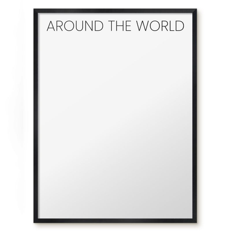 Tablica Na Magnesy Z Wakacji Tulup 60x80 cm Around the world 3 - Czarna rama Do salonu, sypialni 1 szt.