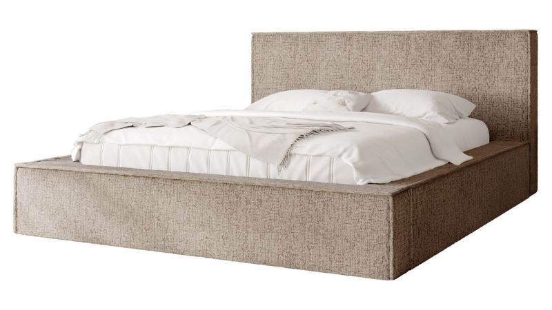 Łóżko tapicerowane MIRJAN 24 Glexi 180x200 jasnobrązowy 1 szt.
