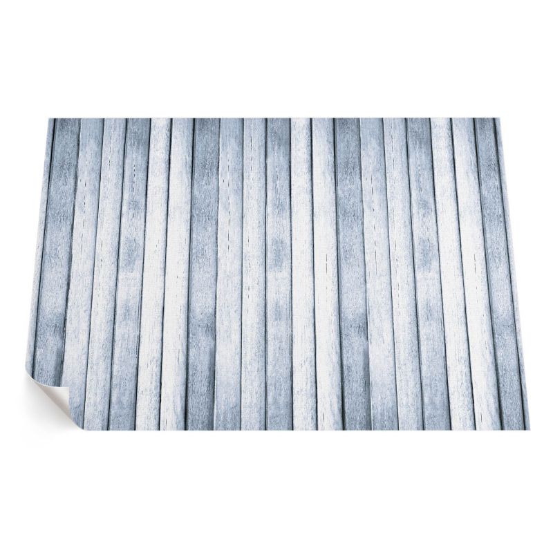 Dywan Winylowy Z Nadrukiem ArtPrintCave 140x210 cm Szare deski jasne drewno podłogowe 1 szt.
