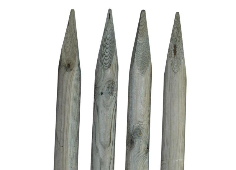 Palisada Drewniana Timbermik 60 cm Impregnowane Drewno Sosnowe 7 cm 4 szt.