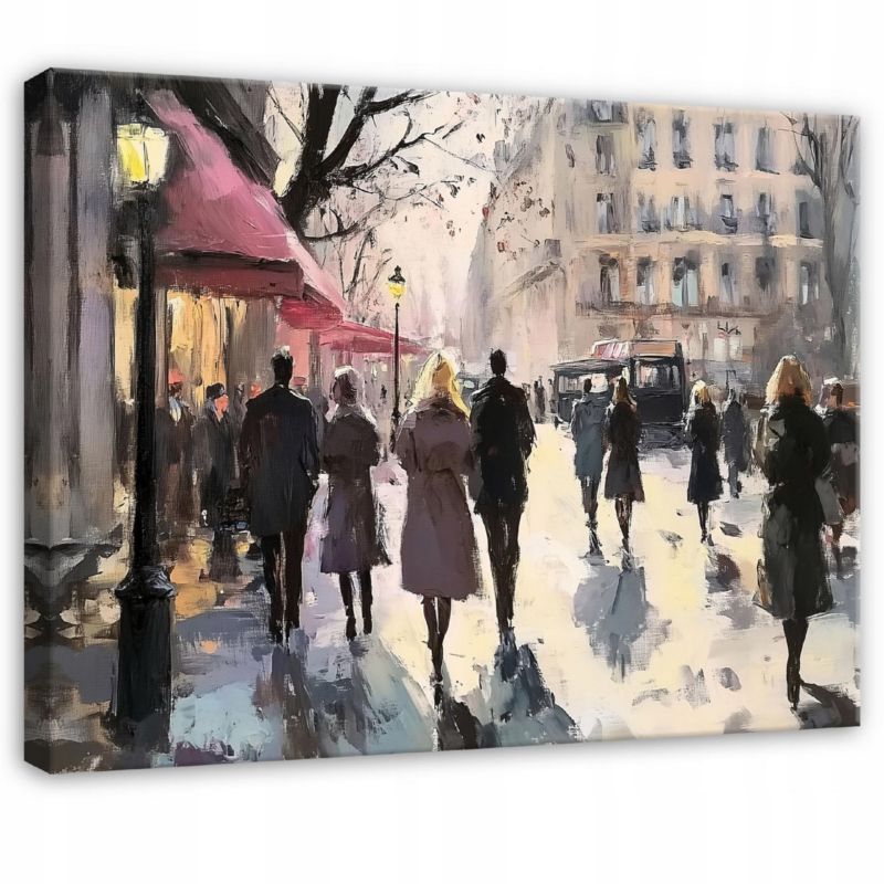 Obraz Miasto Nowoczesny Do Sypialni Salonu Na Płótnie Canvas WALLARENA 60x40 cm Dekoracja Ścienna 1 szt.