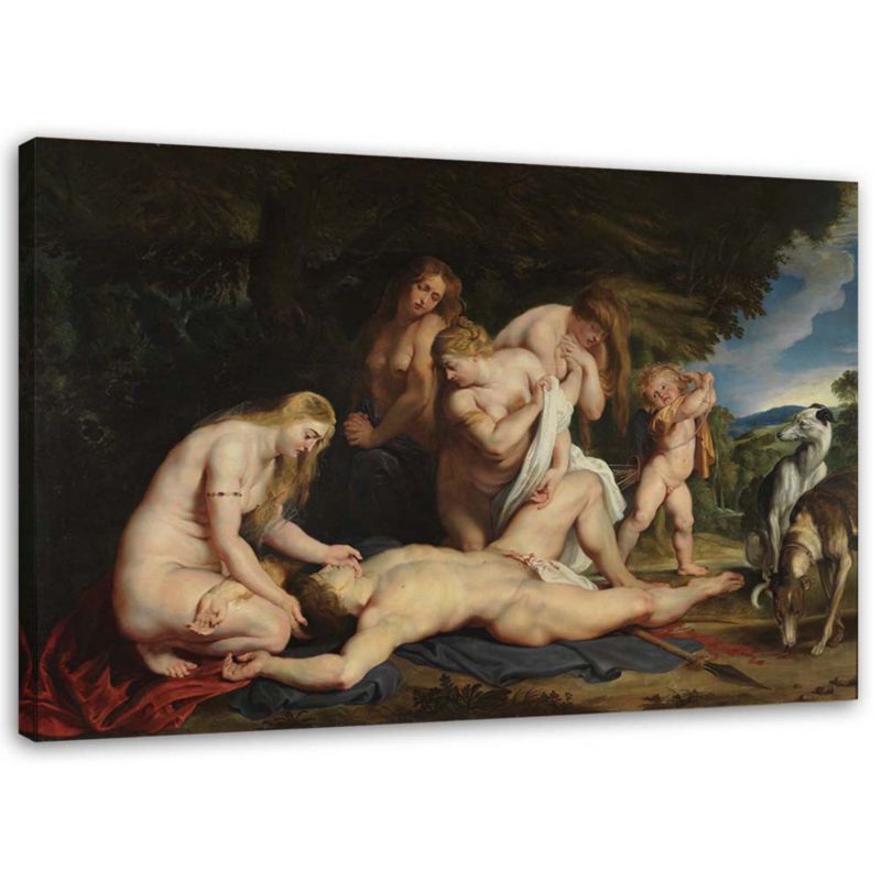 Obraz na płótnie Feeby Śmierć Adonisa - P. P. Rubens reprodukcja 100x70cm 1szt