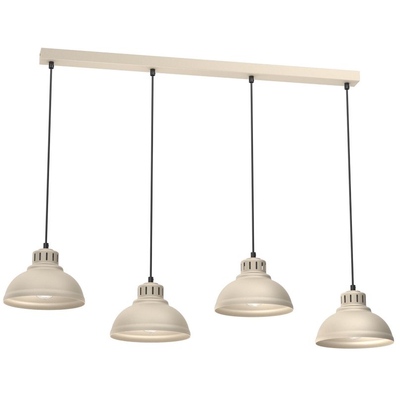 Lampa wisząca Luminex Sven kremowo-czarna wym: 110 x 105 x 21 cm 4xE27 x 15W 1 szt.