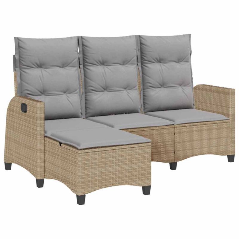 Sofa ogrodowa WaszeMeble z technorattanu beżowa z poduszkami WM-4108241 1 szt.