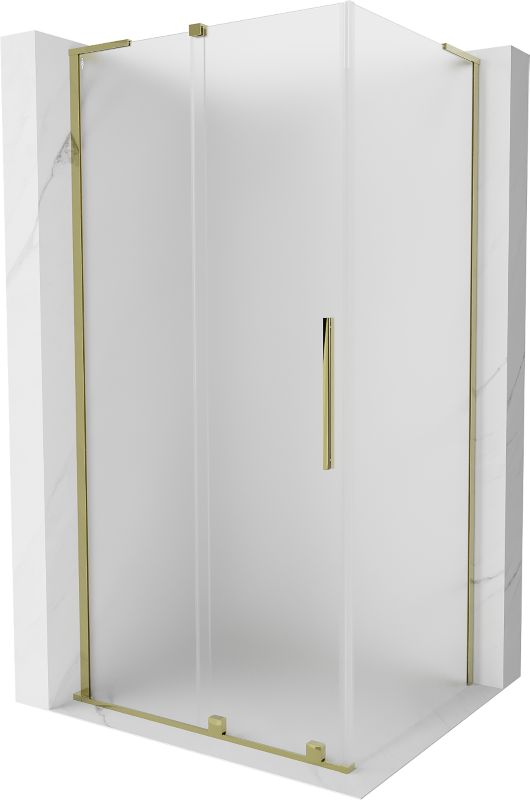 Kabina prysznicowa Mexen Velar L rozsuwana 90 x 75 cm szron złota 1 szt.