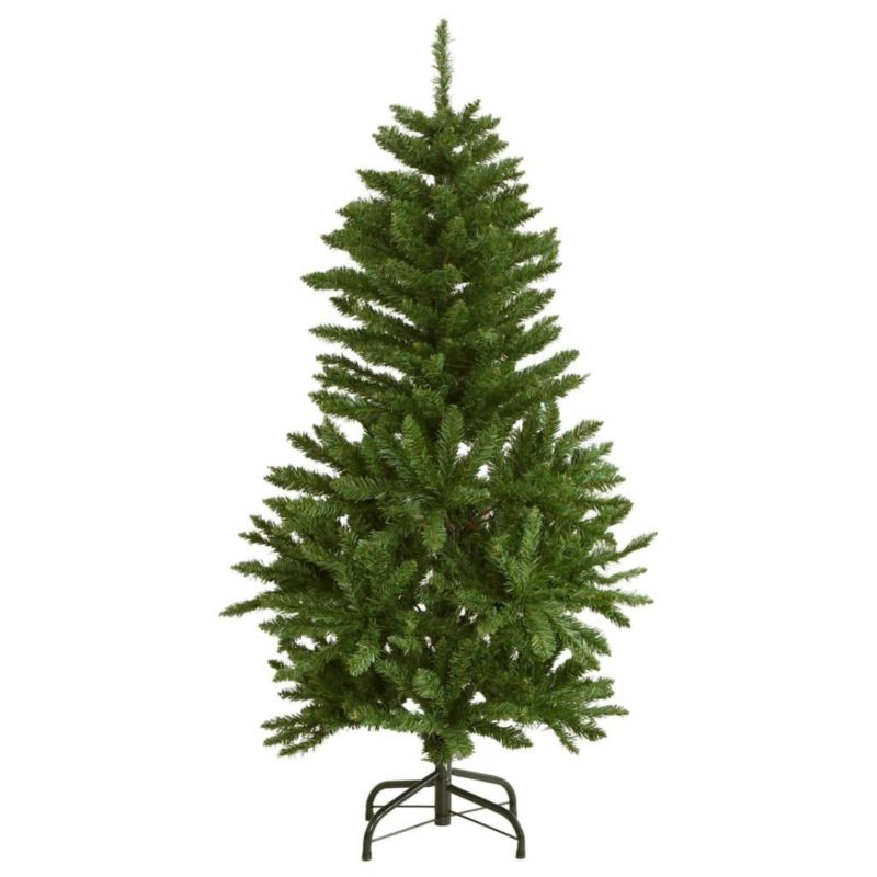 Choinka sztuczna VidaXL zawiasowa ze stojakiem 120 cm zielony 1 szt