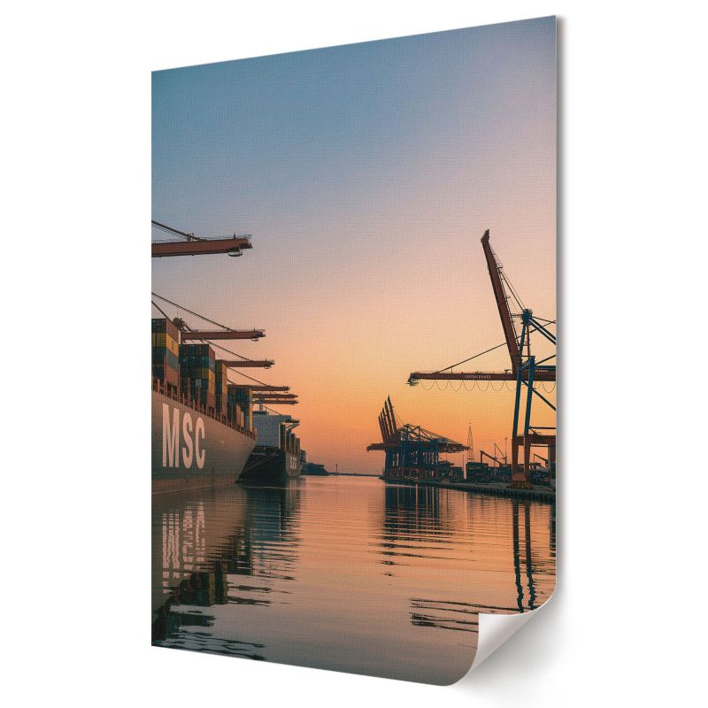Plakat Wallfluent Format A2 Portowy zachód Artysta MM 1 szt.