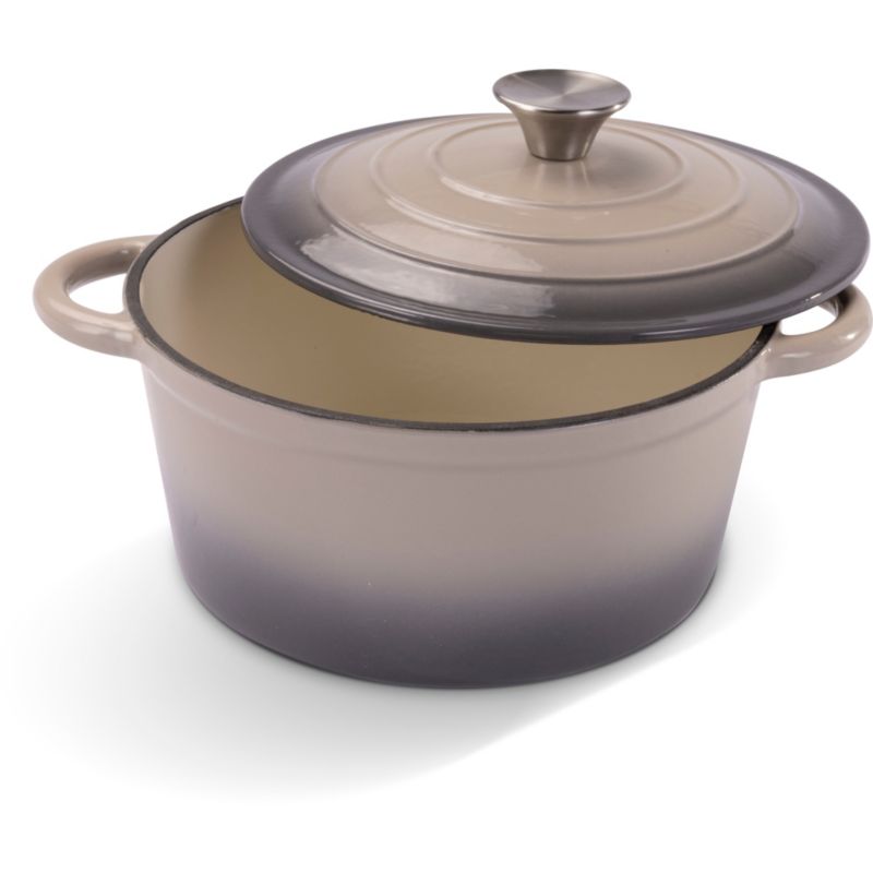 Garnek Żeliwny Lamart LT1302 Z Pokrywą 24Cm Stal Nierdzewna Indukcja Gaz 1szt