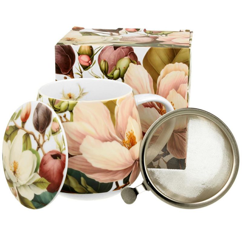 Kubek Magnolie DUO porcelanowy z zaparzaczem 430 ml 1 szt.