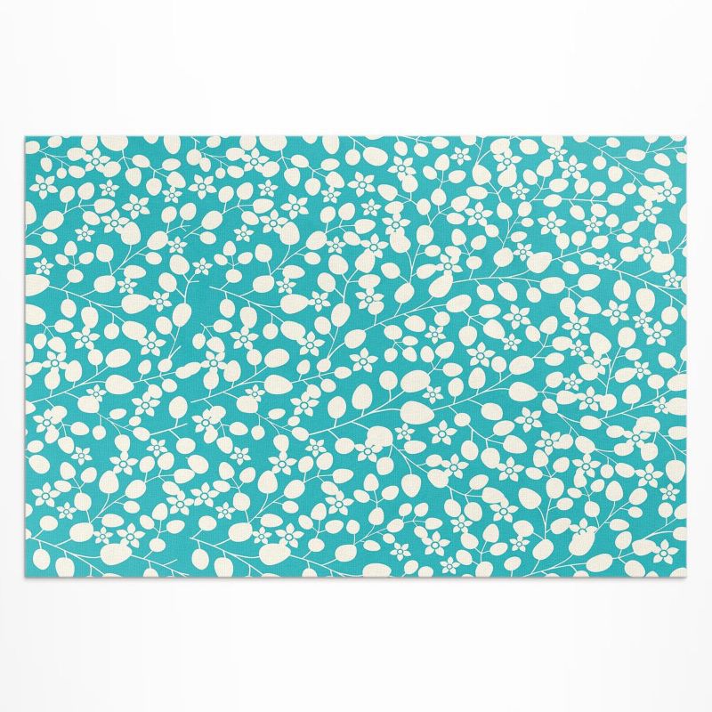 Winylowy Chodnik Zewnętrzny Wallfluent 150x225 cm Kompozycja dzikich kwiatów i liści 1 szt.