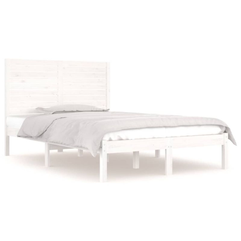 Rama łóżka WaszeMeble 135x190 cm Biały sosna WM-3104589 1 szt.