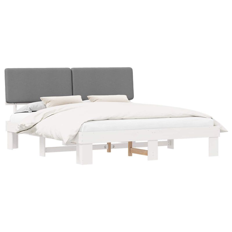 Łóżko Drewniane WaszeMeble 180x200 cm Białe WM-3398083 1 szt.