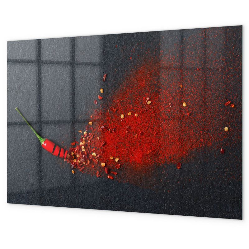 Tablica Magnetyczna Nad Biurko Tulup 100x70 cm Czerwona przyprawa Z magnesami neodymowymi 1 kpl