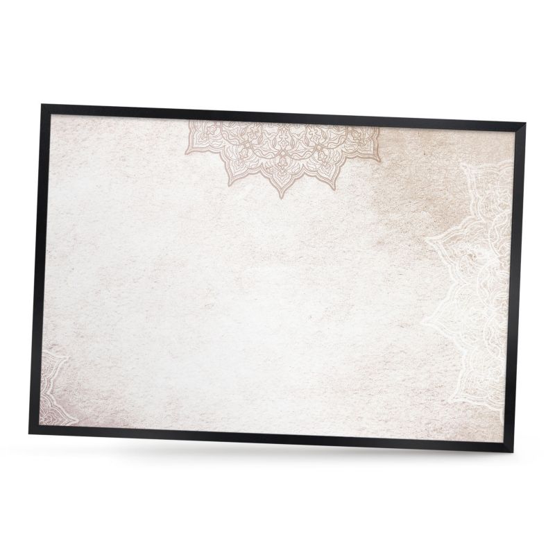 Tablica magnetyczna do salonu ArtPrintCave 60x40 Etniczne wzory w czarnej ramie 1szt