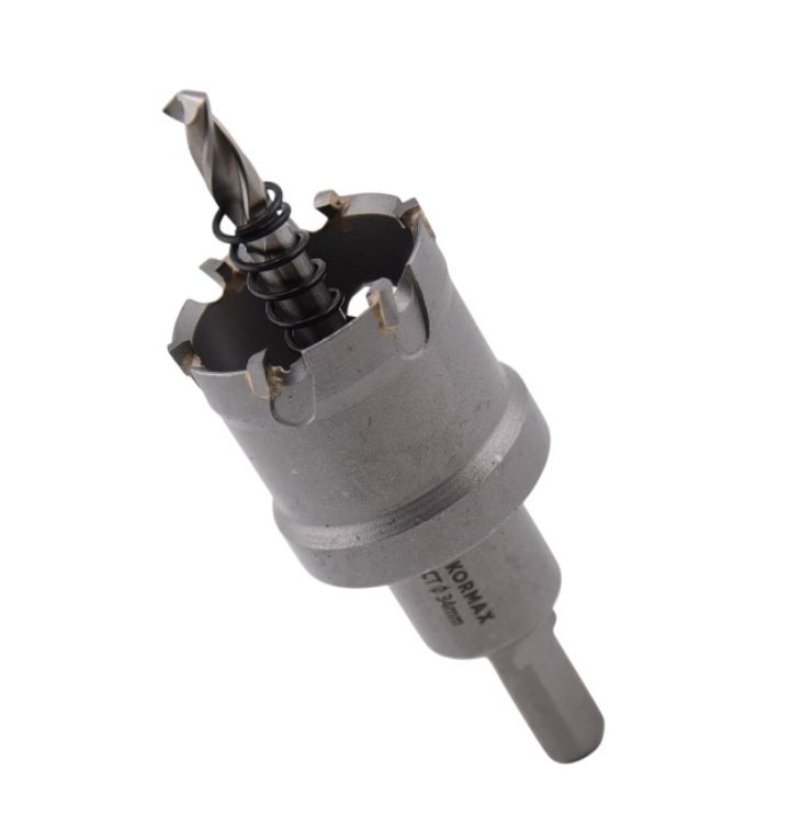 Otwornica do metalu Kormax 34mm x 25mm wiertło koronowe z węglikiem TCT krótkie (TCTJK34) 1 szt.