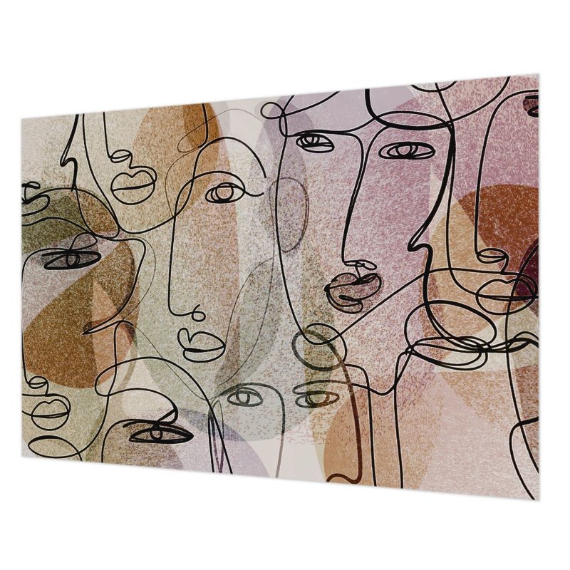 Tapeta Do Biura Tulup 312x219 cm Liniowe Twarze Do Salonu, Do Biura, Do Sypialni 1 szt.