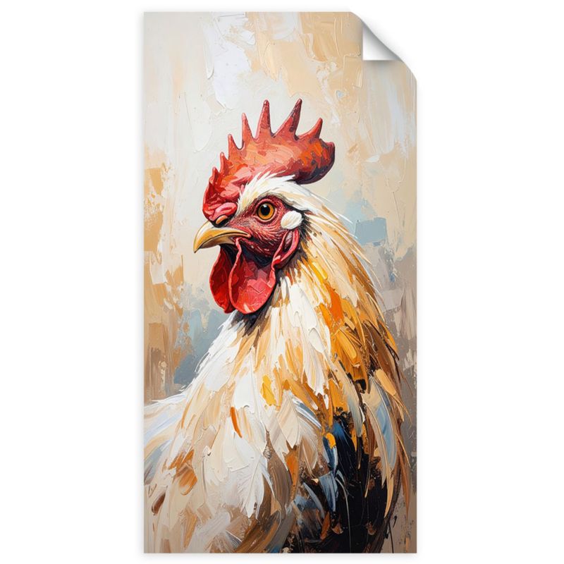 Naklejka na ścianę do salonu sypialni Feeby Kura Ptak Zwierzę 40x80cm 1szt