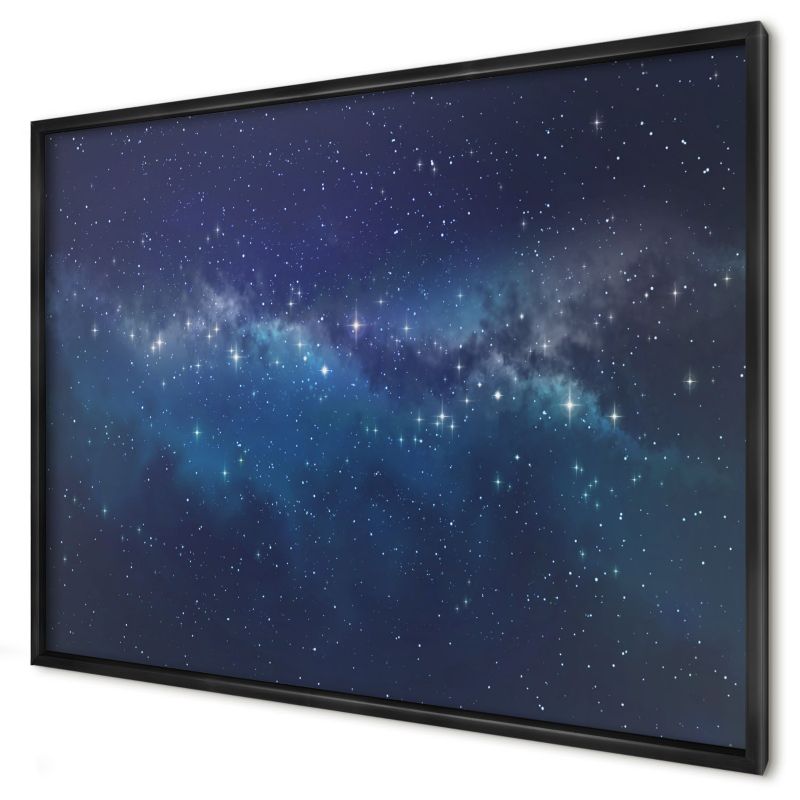 Ozdobna tablica magnetyczna Wallfluent 100x70 Gwiezdna przestrzeń w czarnej ramie 1szt