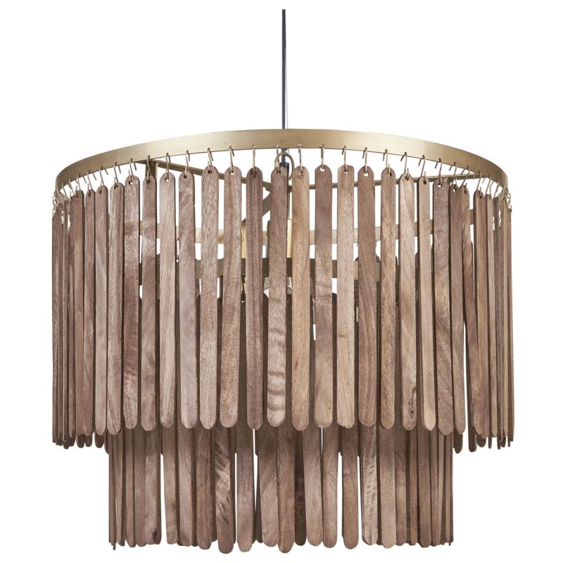 Lampa wisząca Kaveri Drewno mango Brązowy 1 szt.
